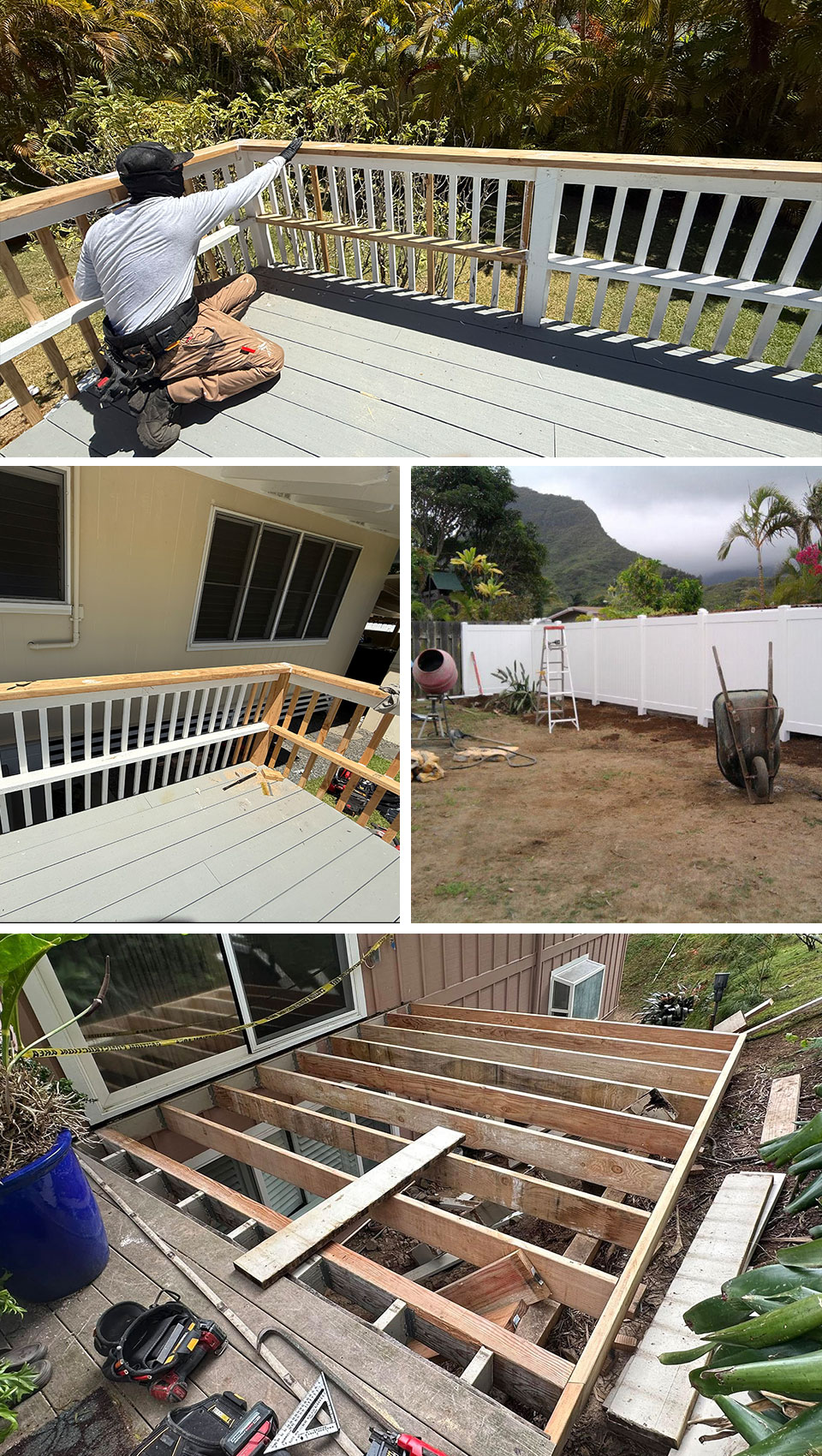 images of carpentry projects completed by RGL Handyman Service, LLC