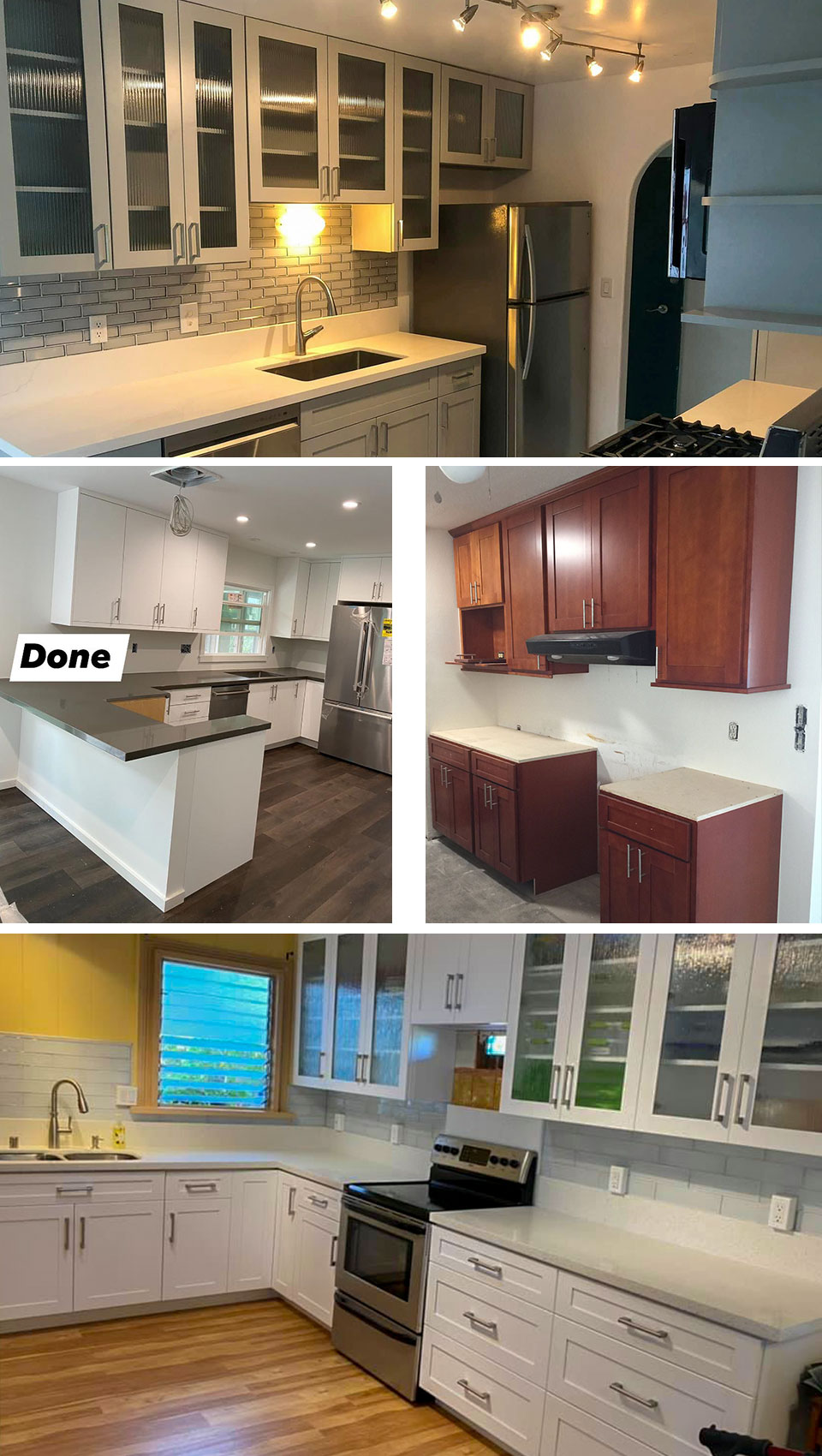 images of kitchen renovation work done by RGL Handyman Service